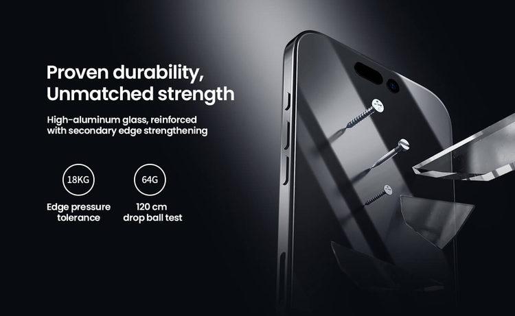 گلس نیلکین آیفون iPhone 16 Pro Max مدل CP+ Pro